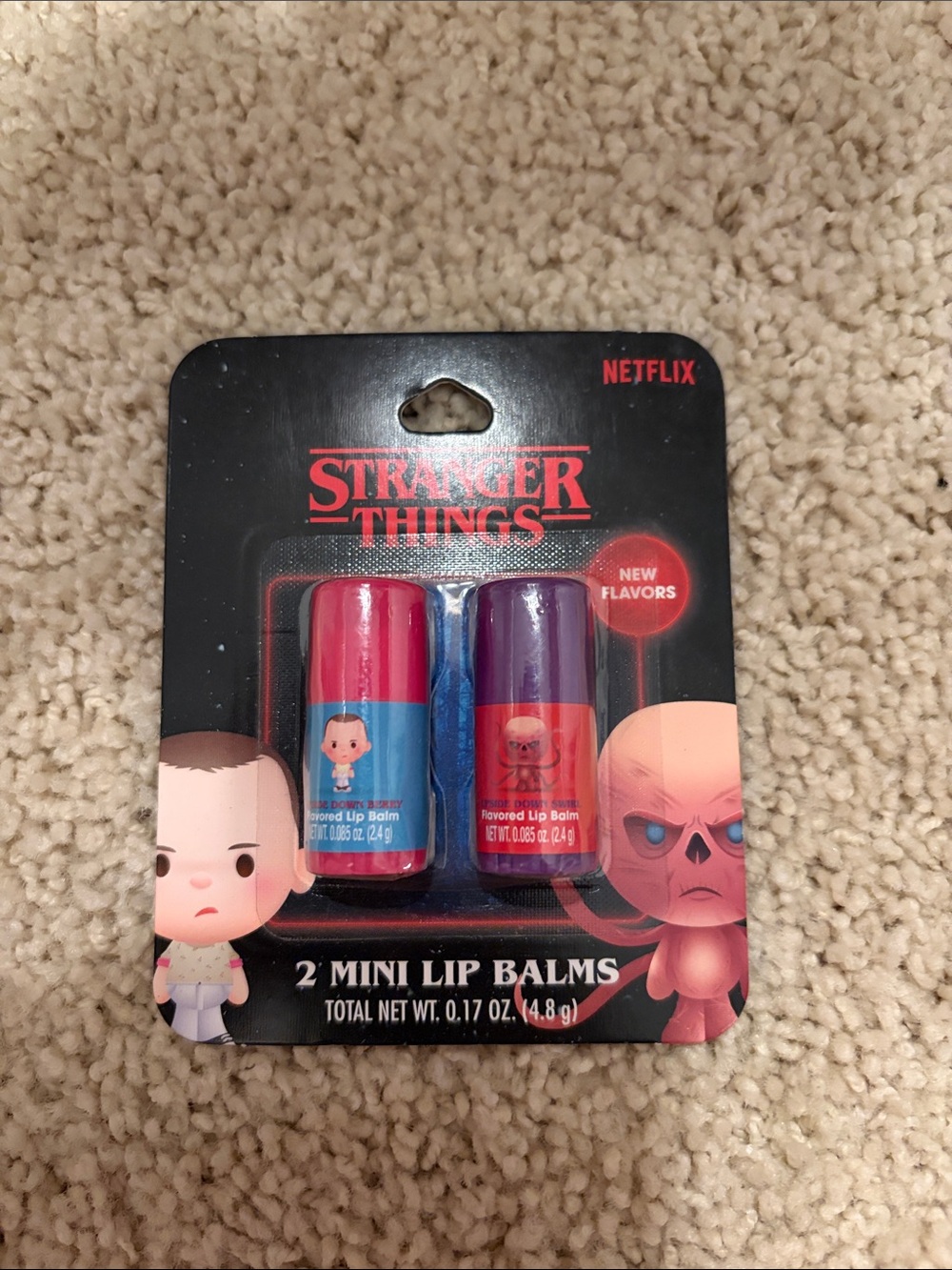 Netflix Stranger Things 2-Pack Mini Lip Balms - Pink & Purple
